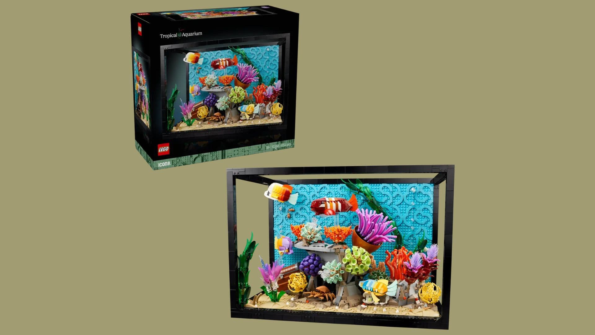 Nella foto: l'acquario tropicale della LEGO